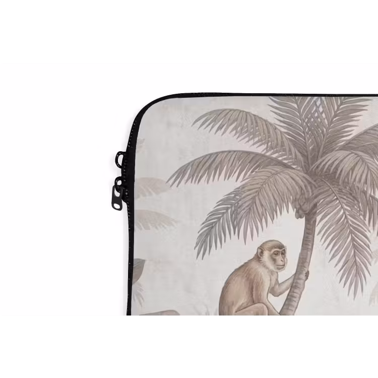 Jungle - Dieren - Palmbomen laptophoes neopreen klein -detail