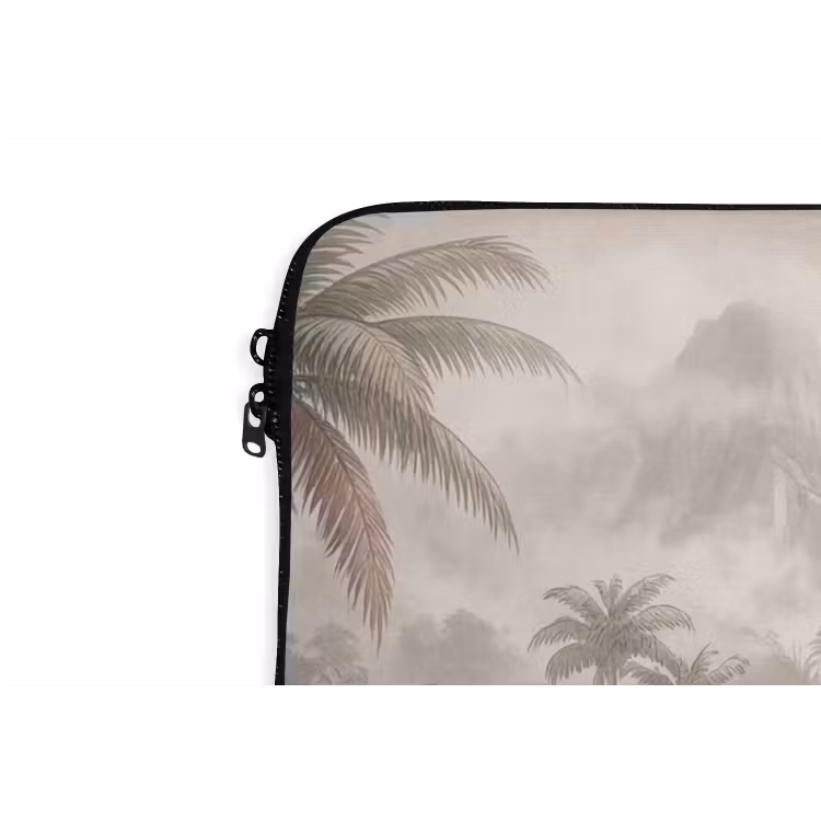 Jungle - Watervallen - Tropisch - Illustratie laptophoes neopreen klein -detail