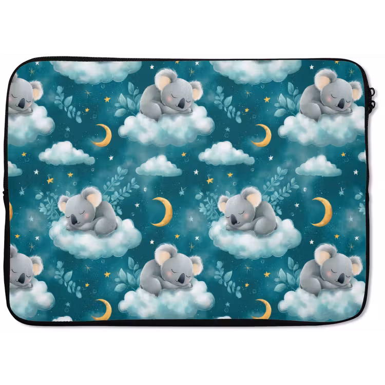Koala's - Betoverend - Blauw laptophoes neopreen klein 279 -zkaufland3dotto
