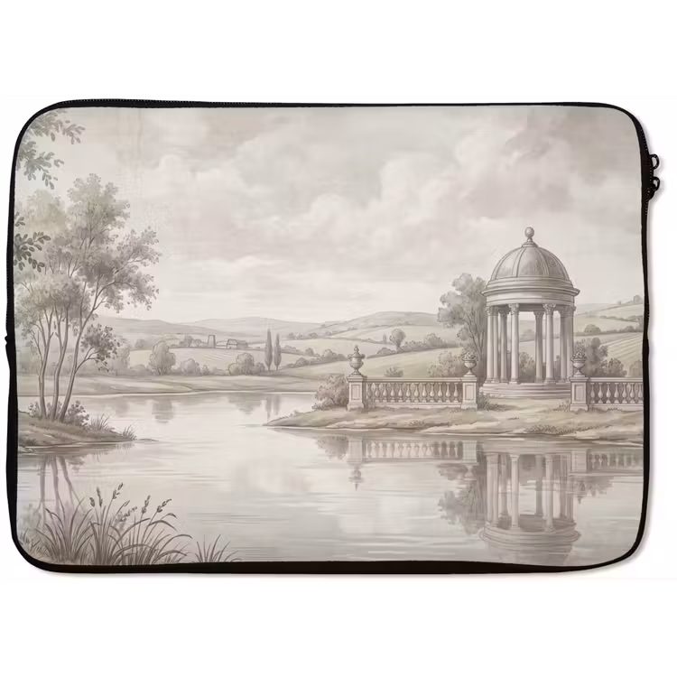 Landschap - Water - Natuur - Sepia laptophoes neopreen klein -zkaufland3dotto