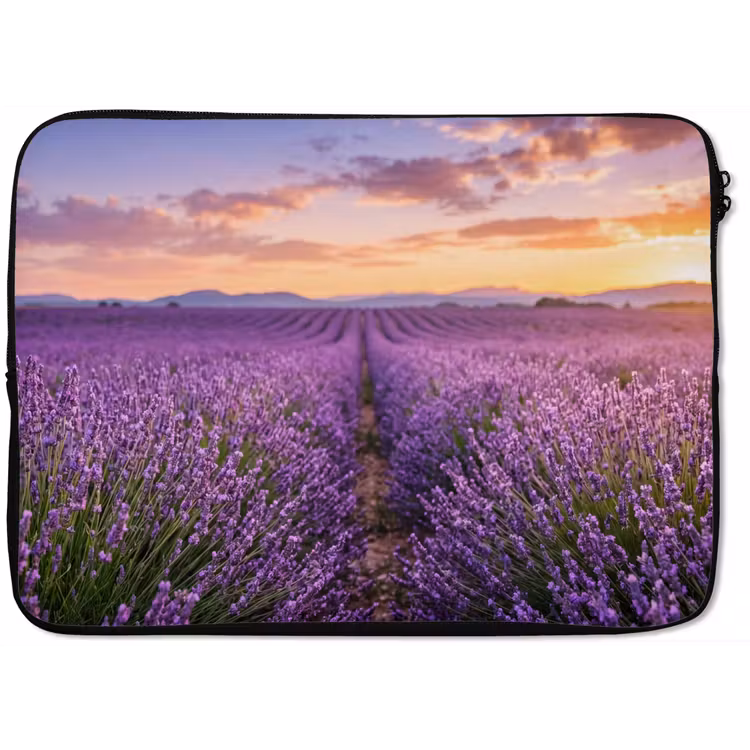 Lavendel - Veld - Natuur - Paars laptophoes neopreen klein -zkaufland3dotto