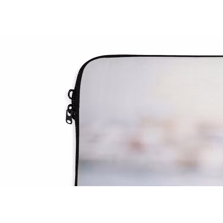 Reddingsboei - Maritiem - Welkom - Blauw - Wit laptophoes neopreen klein -detail