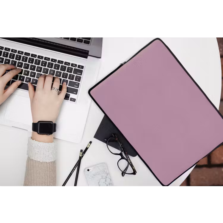 Lilac - Paars - Mauve laptophoes neopreen klein 279 -bureau