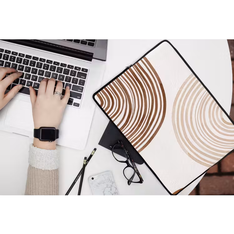Laptop Sleeve - Lines - Minimalist - Art - Lijnen - Minimalistisch - Kunst laptophoes neopreen klein