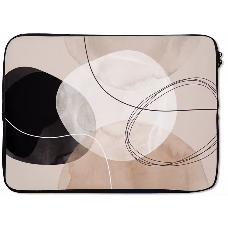 Laptop Sleeve - Lines - Wavy - Art - Lijnen - Golvend - Kunst laptophoes neopreen klein