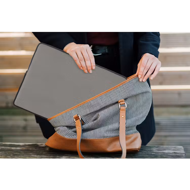 Mineral - Grey - Grijs laptophoes neopreen klein 279 -tas