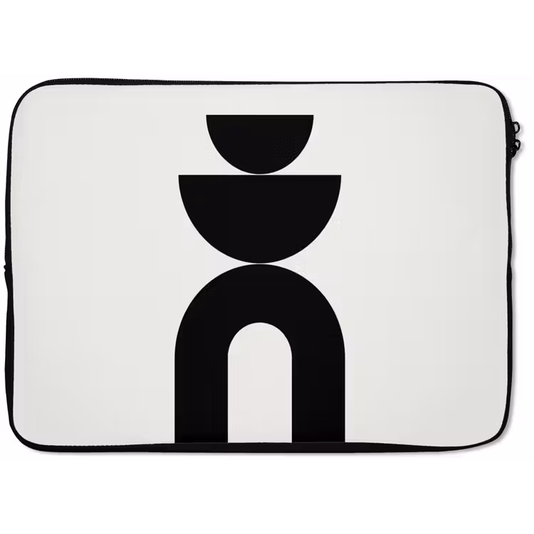 Laptop Sleeve - Minimalist - Art - White - Minimalistisch - Kunst - Wit laptophoes neopreen klein
