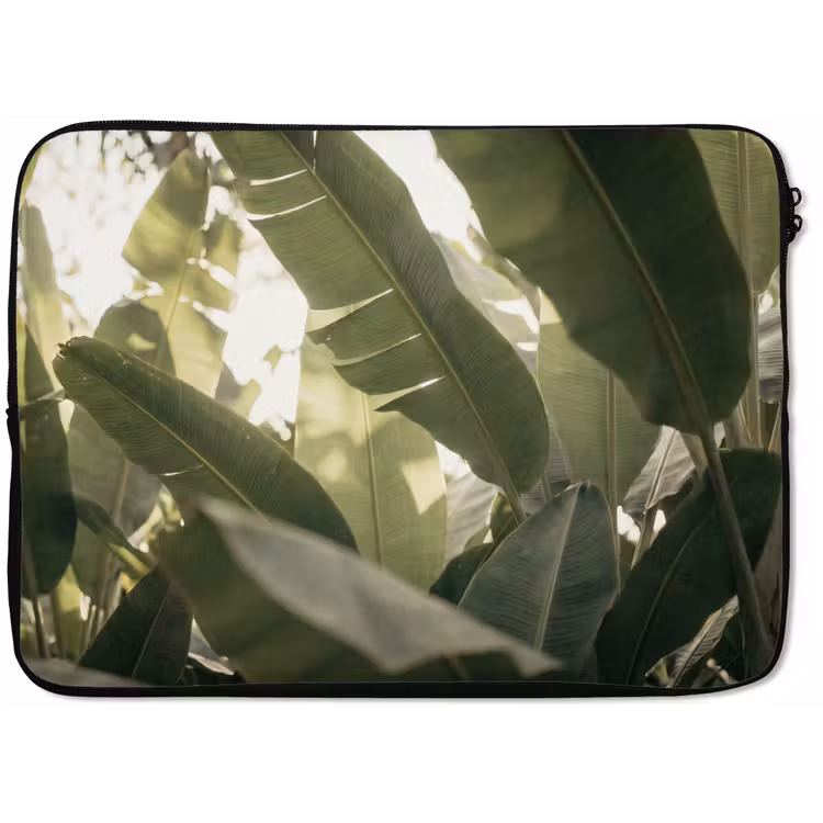 Natuur - Bladeren - Groen - Tropisch - Detail laptophoes neopreen klein -zkaufland3dotto