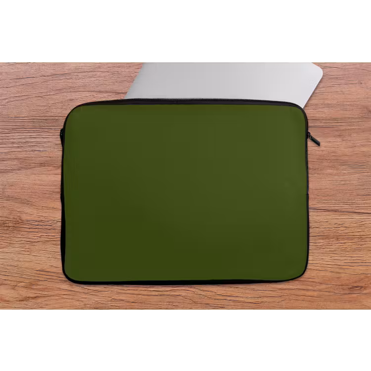 Olive - Drab - Groen laptophoes neopreen klein 279 -tafel