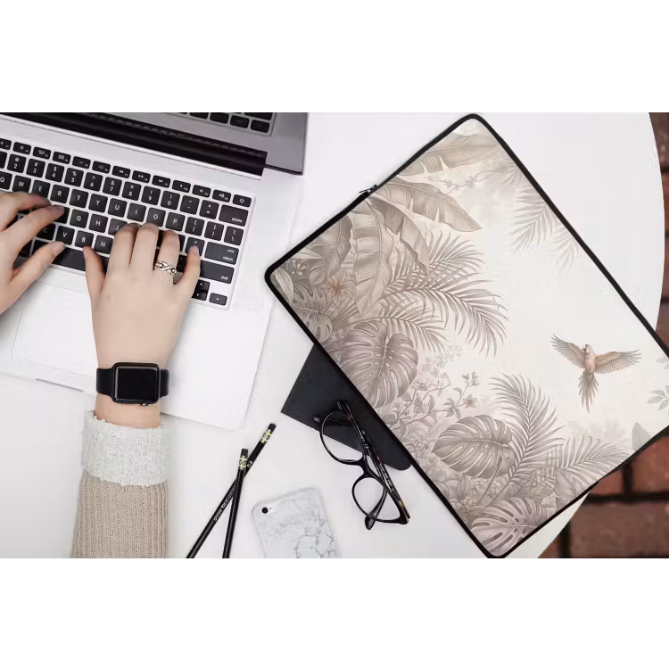 Papagaai - Jungle - Tropisch laptophoes neopreen klein -bureau
