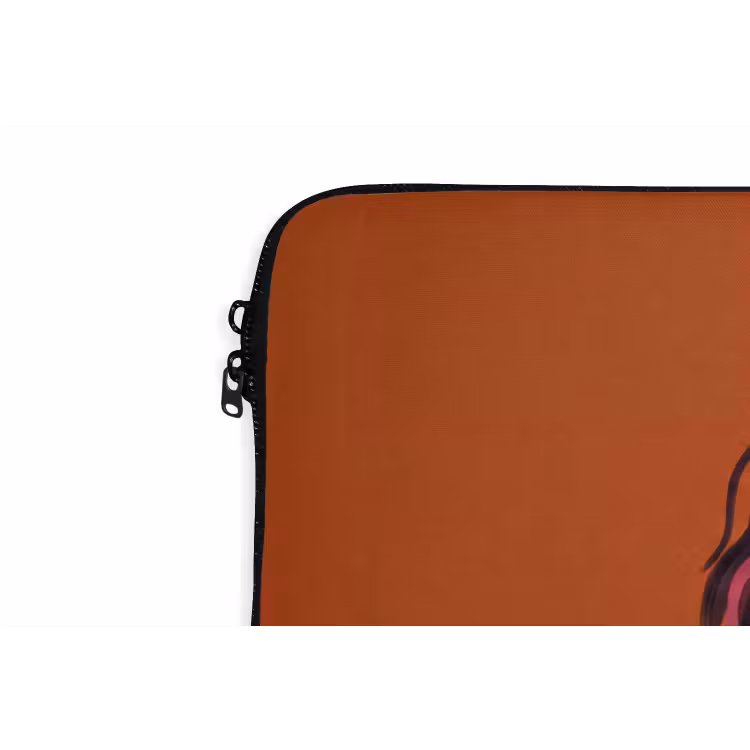 Mensen - Duo - Mode - Illustratie - Kleurrijk laptophoes neopreen klein -detail