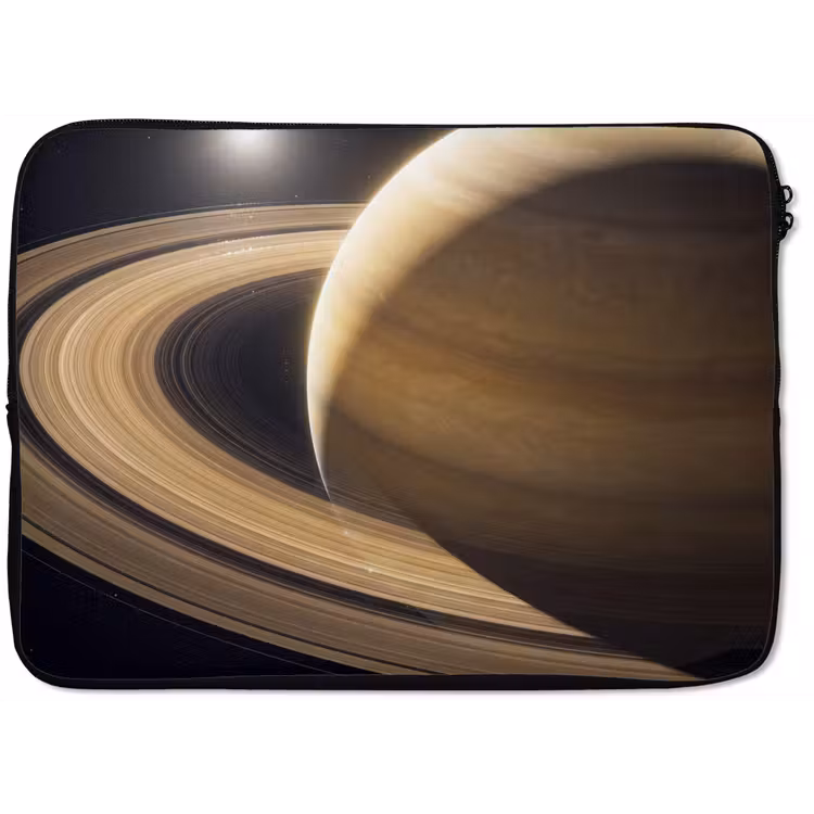 Laptop Sleeve - Planet - Rings - Space - Planeet - Ringen - Ruimte laptophoes neopreen klein