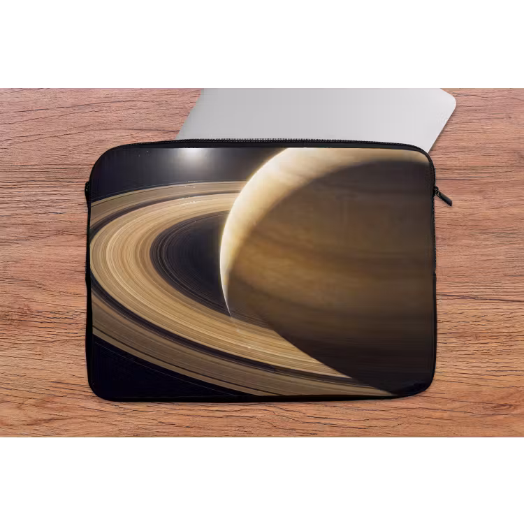 Laptop Sleeve - Planet - Rings - Space - Planeet - Ringen - Ruimte laptophoes neopreen klein