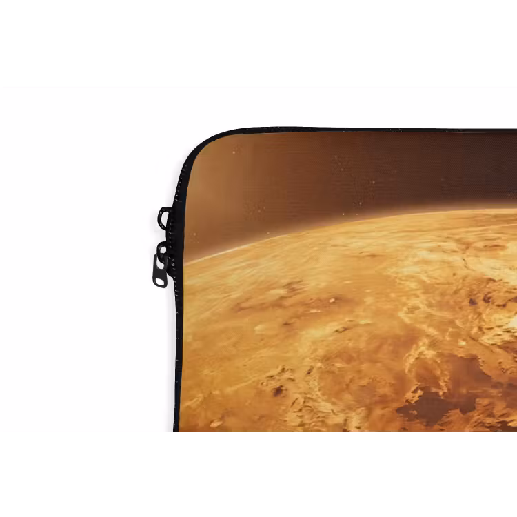 Laptop Sleeve - Planet - Space - Orange - Planeet - Ruimte - Oranje laptophoes neopreen klein