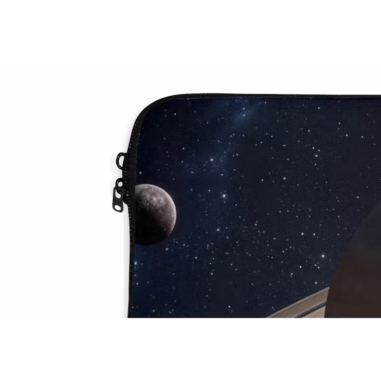 Planeten - Saturnus - Ruimte laptophoes neopreen klein -detail