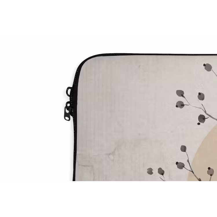 Laptop Sleeve - Plant - Abstract - Beige - Plant - Abstract - Beige laptophoes neopreen klein