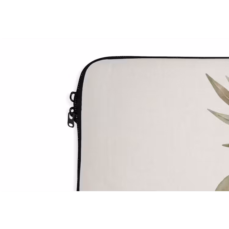 Laptop Sleeve - Plant - Circles - Abstract - Plant - Cirkels - Abstract laptophoes neopreen klein