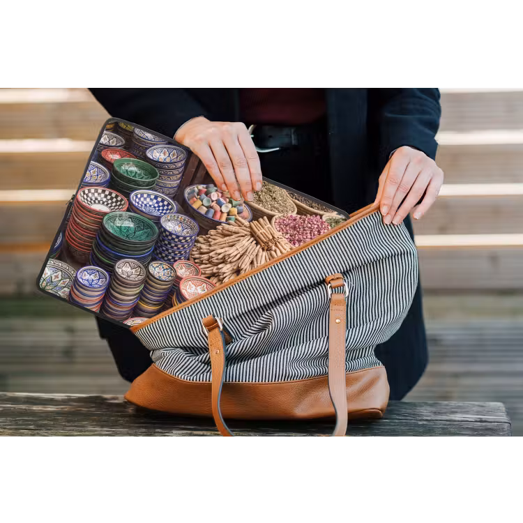 Laptop Sleeve - Pottery - Oriental - Colorful - Aardewerk - Oosters - Kleurrijk laptophoes neopreen klein