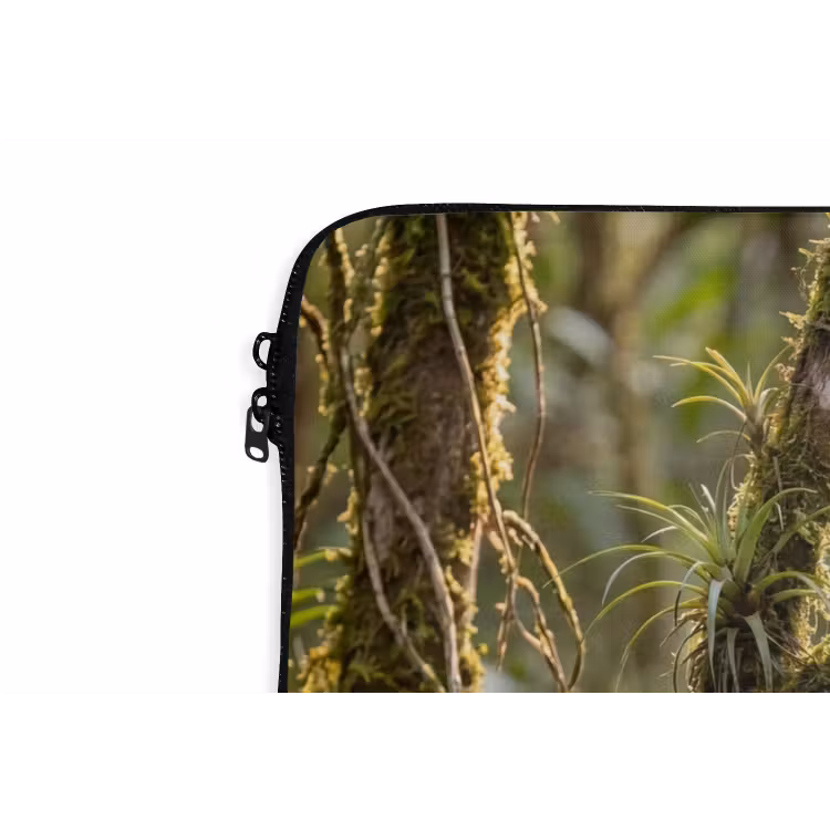Quetzal - Jungle - Natuur - Groen laptophoes neopreen klein -detail