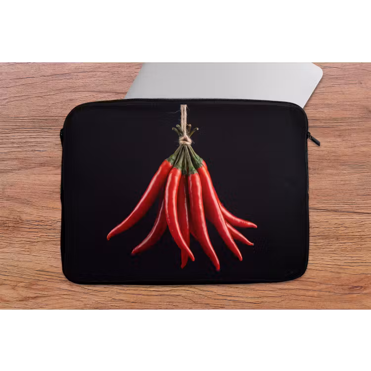 Laptop Sleeve - Red Pepper - Food - Rode peper - Eten laptophoes neopreen klein