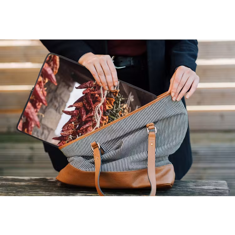 Laptop Sleeve - Red Peppers - Food - Rode pepers - Eten laptophoes neopreen klein