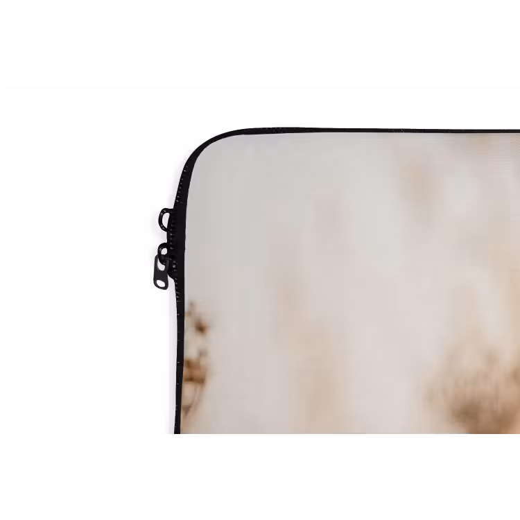 Schermbloem - Droogbloem - Winter - Beige - Minimalistisch laptophoes neopreen klein -detail