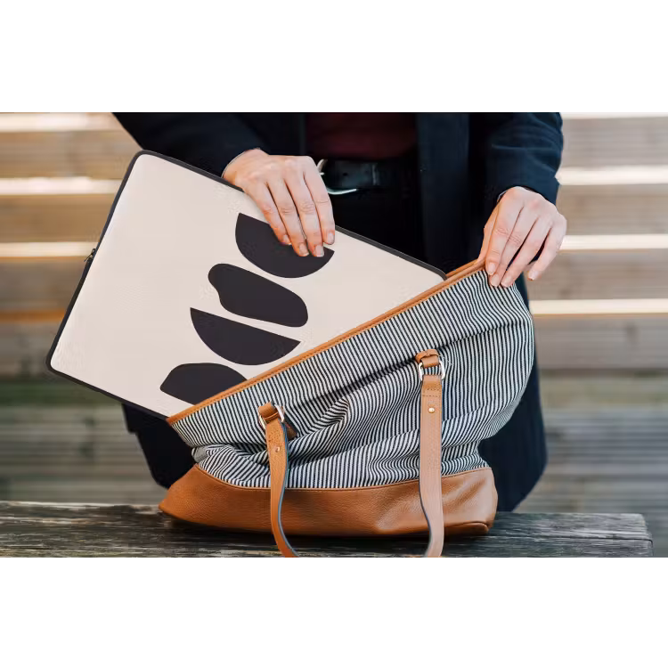 Laptop Sleeve - Shapes - Abstract - Modern - Vormen - Abstract - Modern laptophoes neopreen klein