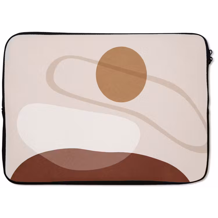 Laptop Sleeve - Shapes - Organic - Art - Vormen - Organisch - Kunst laptophoes neopreen klein