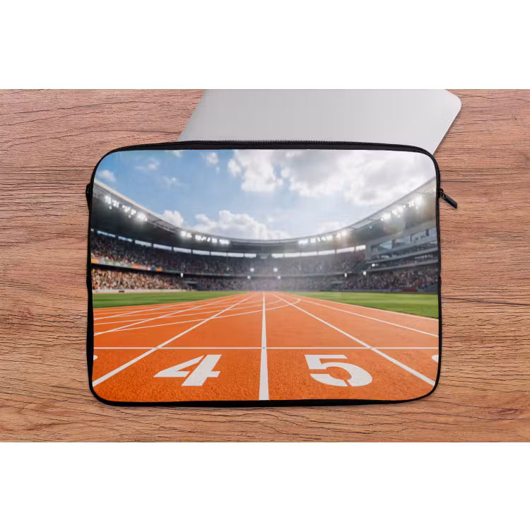 Sintelbaan - Stadion - Sport -Oranje laptophoes neopreen klein -tafel