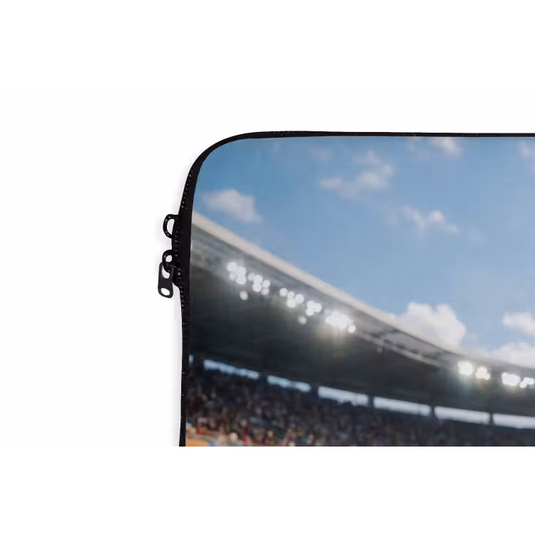 Sintelbaan - Stadion - Sport -Oranje laptophoes neopreen klein -detail