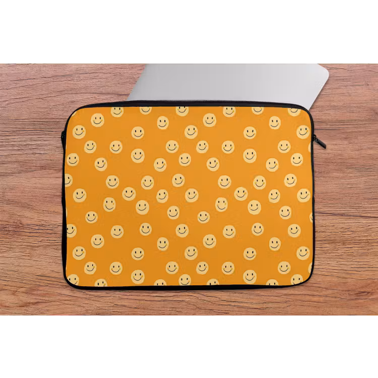Smileys - Retro - Heel laptophoes neopreen klein 279 -tafel