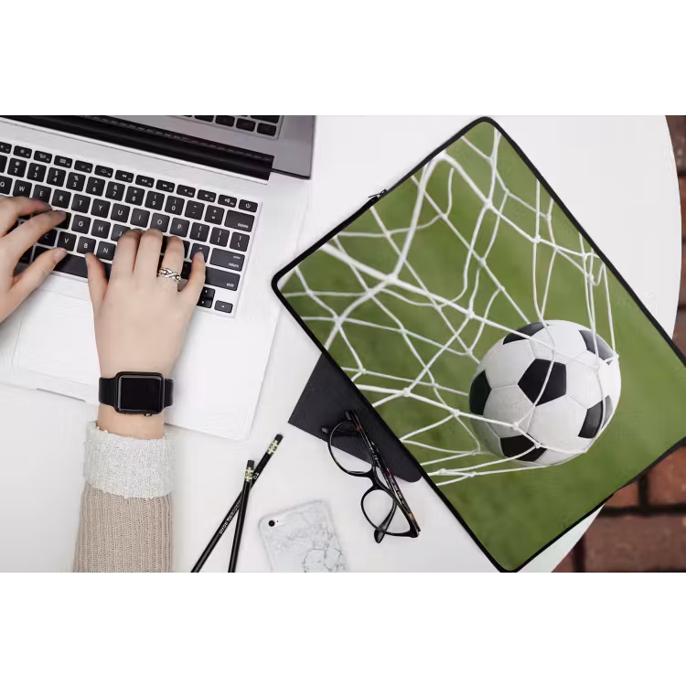 Voetbal - Goal - Net - Sport laptophoes neopreen klein -bureau