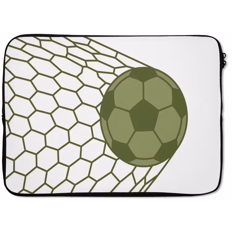 Voetbal - Goal - Sport - Groen laptophoes neopreen klein -zkaufland3dotto