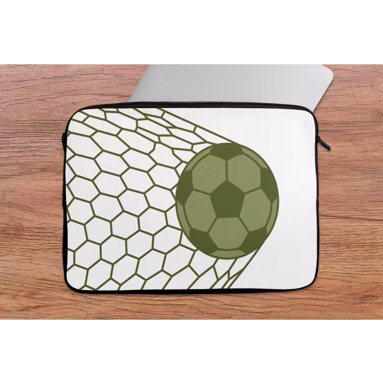 Voetbal - Goal - Sport - Groen laptophoes neopreen klein -tafel