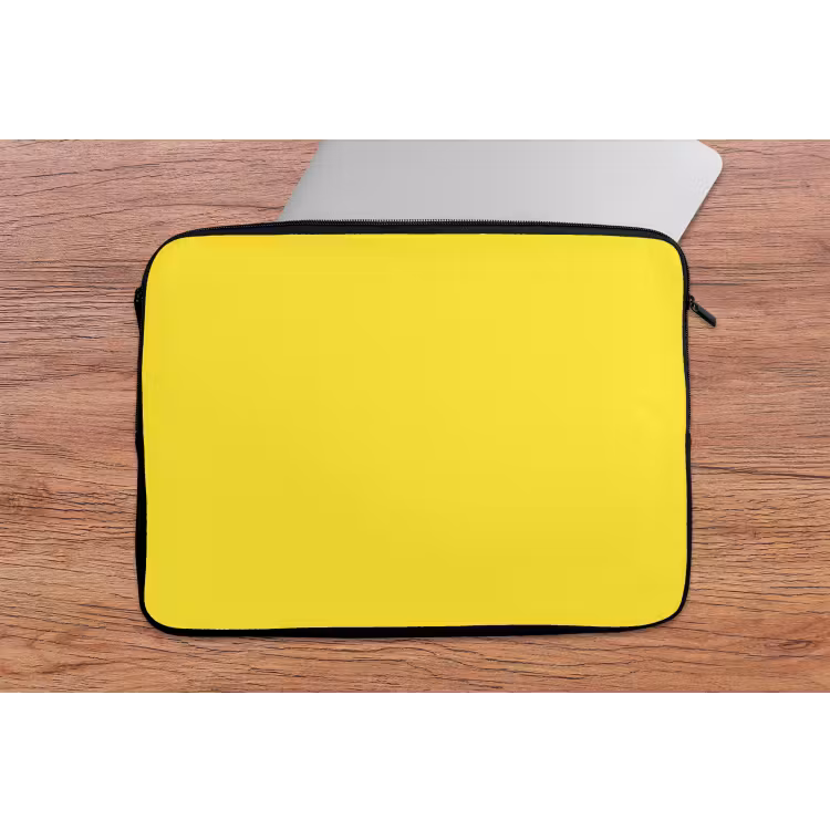 Soft - Custard - Geel laptophoes neopreen klein 279 -tafel