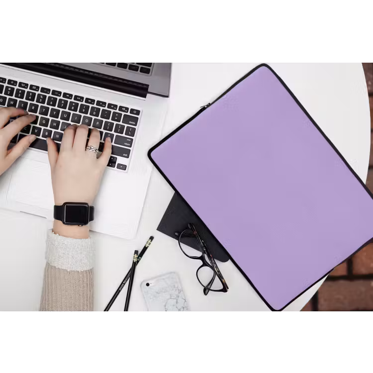 Soft - Lavender - Paars laptophoes neopreen klein 279 -bureau