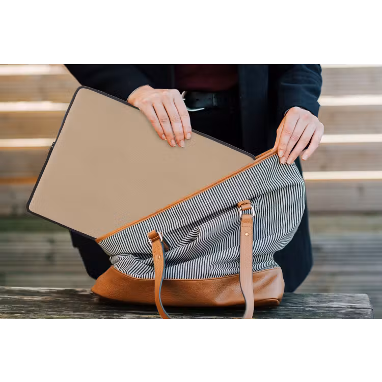 Soft - Taupe - Bruin laptophoes neopreen klein 279 -tas