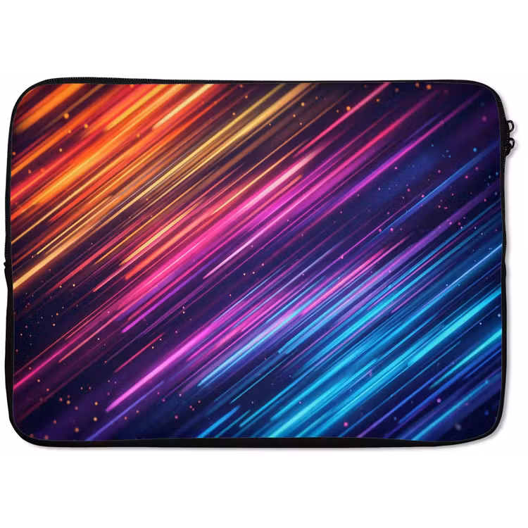 Snelheid - Kosmos - Kleurrijk laptophoes neopreen klein -zkaufland3dotto