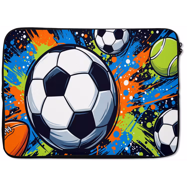 Sport - Ballen - Kleurrijk laptophoes neopreen klein -zkaufland3dotto