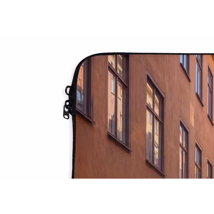 Straat - Klokkentoren - Stad - Architectuur - Historisch laptophoes neopreen klein -detail