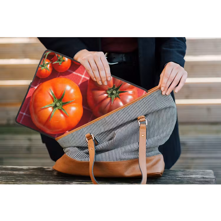 Laptop Sleeve - Tomato - Red - Food - Tomaat - Rood - Eten laptophoes neopreen klein