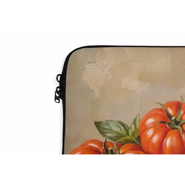 Laptop Sleeve - Tomatoes - Bowl - Food - Tomaten - Kom - Eten laptophoes neopreen klein