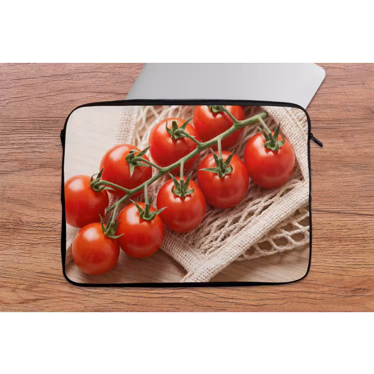 Laptop Sleeve - Tomatoes - Fresh - Food - Tomaten - Vers - Eten laptophoes neopreen klein