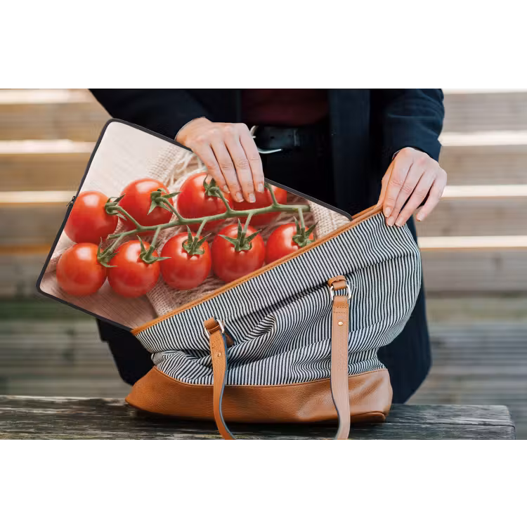 Laptop Sleeve - Tomatoes - Fresh - Food - Tomaten - Vers - Eten laptophoes neopreen klein