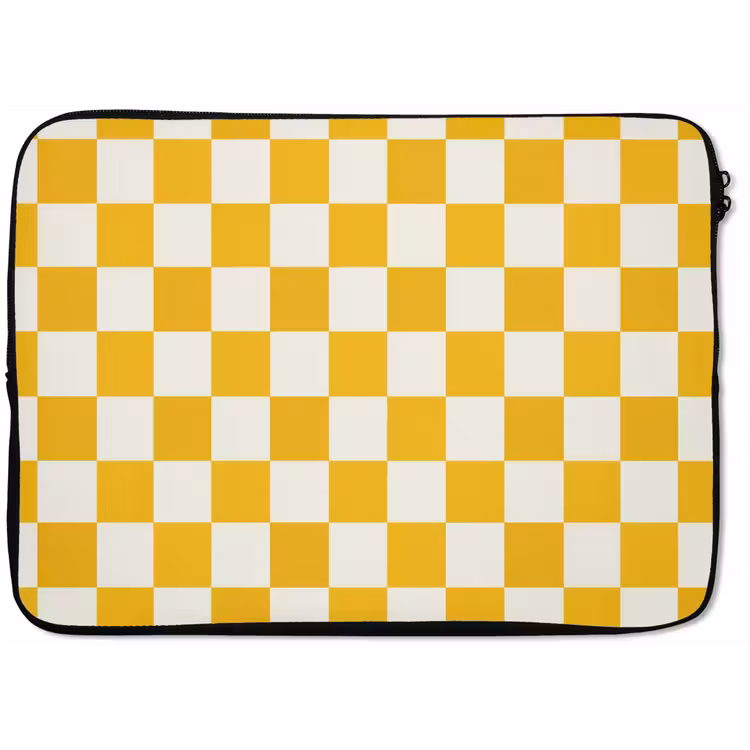 Traditioneel - Patroon - Geel laptophoes neopreen klein 279 -zkaufland3dotto