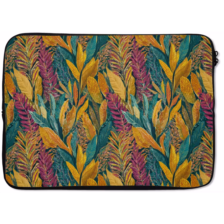 Tropische - Botanisch - Patroon - Kleurrijk - Exotisch laptophoes neopreen klein 279 -zkaufland3dotto