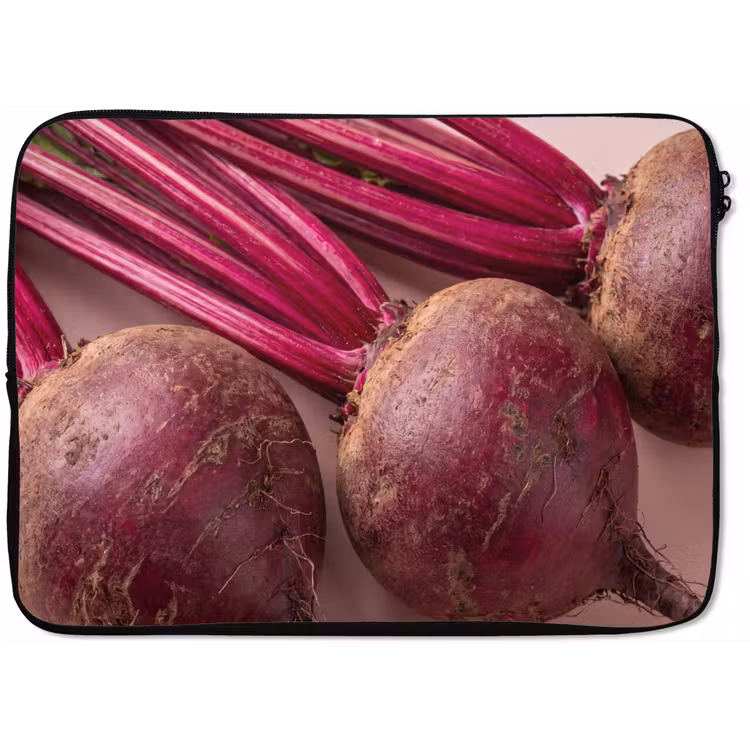 Laptop Sleeve - Vegetables - Red - Fresh - Groente - Rood - Vers laptophoes neopreen klein