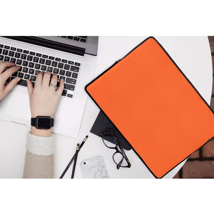 Vivid - Amber - Oranje laptophoes neopreen klein 279 -bureau