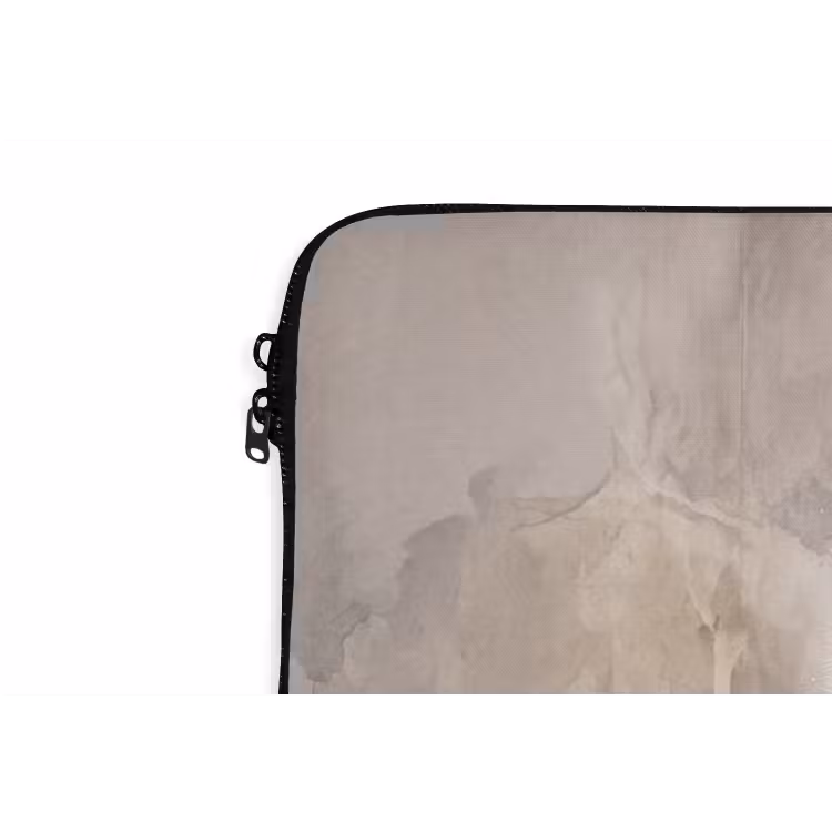 Vrouw - Sereen - Grijs laptophoes neopreen klein -detail
