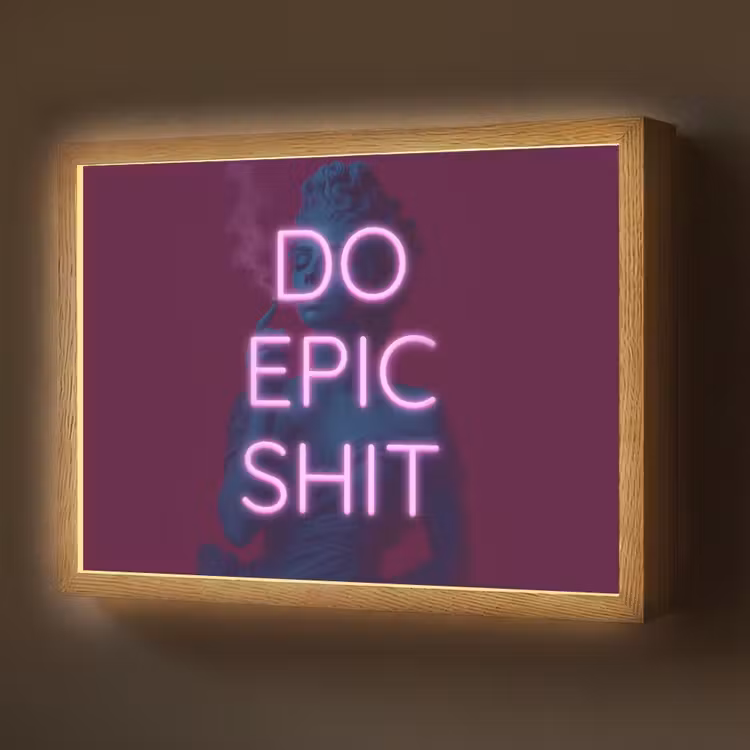 Buste - Neon - LED - Letters Light Box met batterij (Wandlamp) middel -z3d_website